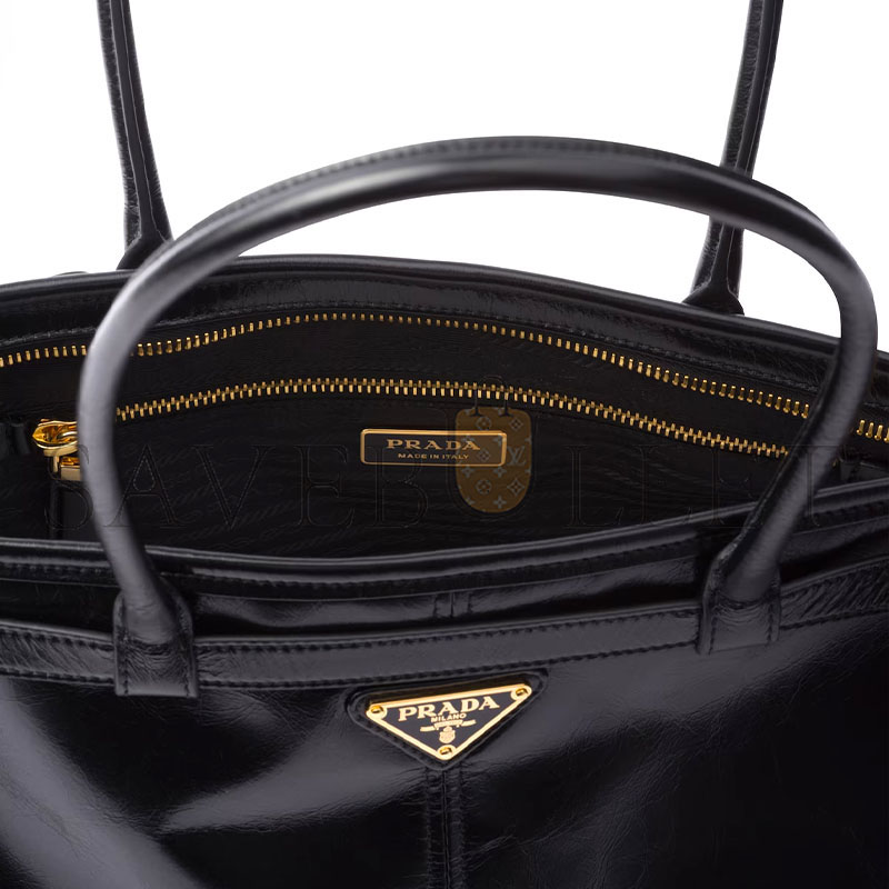 PRADA BONNIE LARGE LEATHER HANDBAG 1BA433 (38*24*12cm) PRADA BONNIE LARGE LEATHER HANDBAG 1BA433 (38*24*12cm)